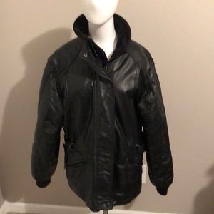 Choko Women’s Leather Jacket And Bib overall